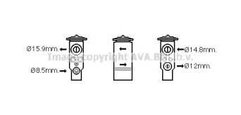 AVA QUALITY COOLING mt1261 -  Расширительный клапан, кондиционер
